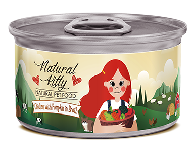 Natural Kitty - 100%天然雞肉+南瓜雞湯貓罐頭 (80g)